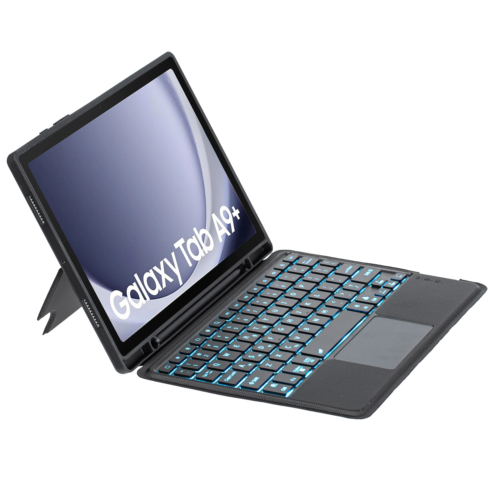 

TA09B-AS For Samsung Galaxy Tab A9+ Backlit Touchpad Bluetooth-Compatible Keyboard Leather Case