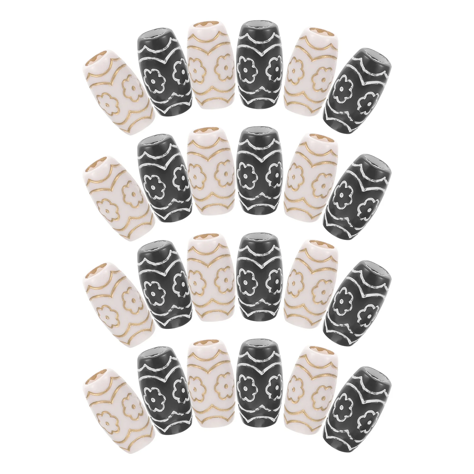 

60 шт., плетение бусин, украшение для волос, пластиковые полые легкие манжеты для волос для стильных косичек, аксессуары для фестивальных вечеринок