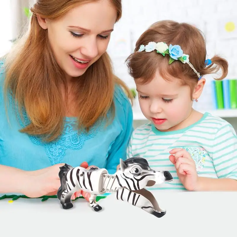 Telescopic Spring Toy Kid's Telescopic Simulation Animal Toy Animal Toy Figure With Fine Texture For Crafts Collections Creative