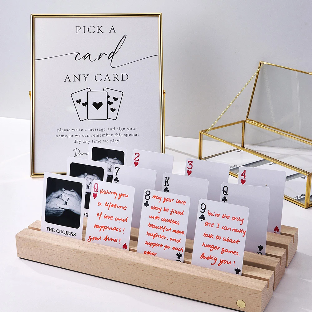 Personalized Wedding Playing Card Wedding Guest Book Alternatives Custom Unique Deck of Cards Guest Book Blank Cards for Writing