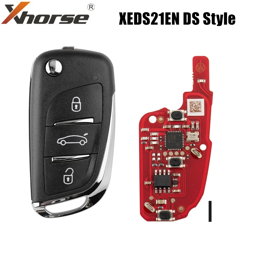 5PCS XHORSE XEDS21EN Chiave Remota Super Stile DS 3 Pulsanti