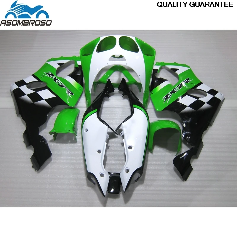 Sports for Ninja ZX7R fairing kit 1996-2003 green white black fairing set ZX-7R 96 97 98 99 00 01 02 03 13