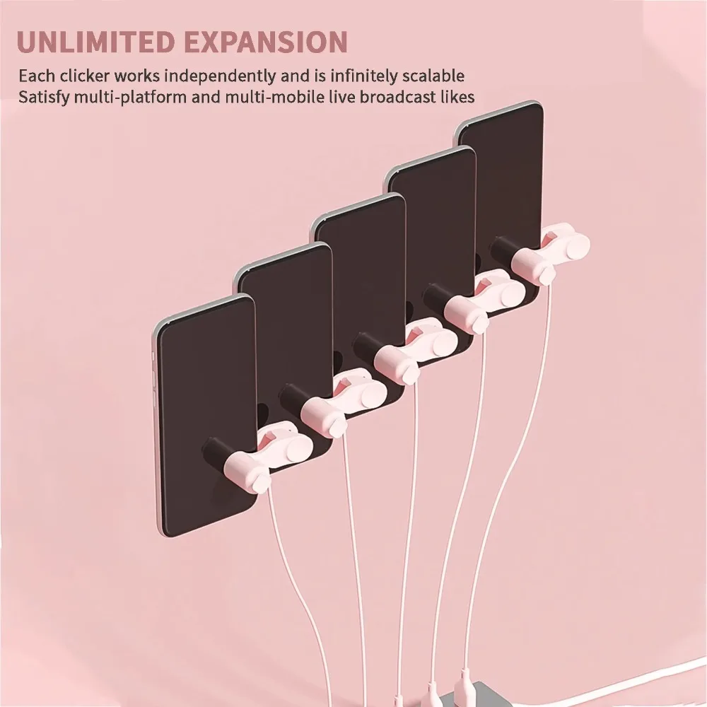 New 3 Speed Phone Screen Auto Clicker Adjustable Silent Design Auto Screen Clicker USB Touch Clicker