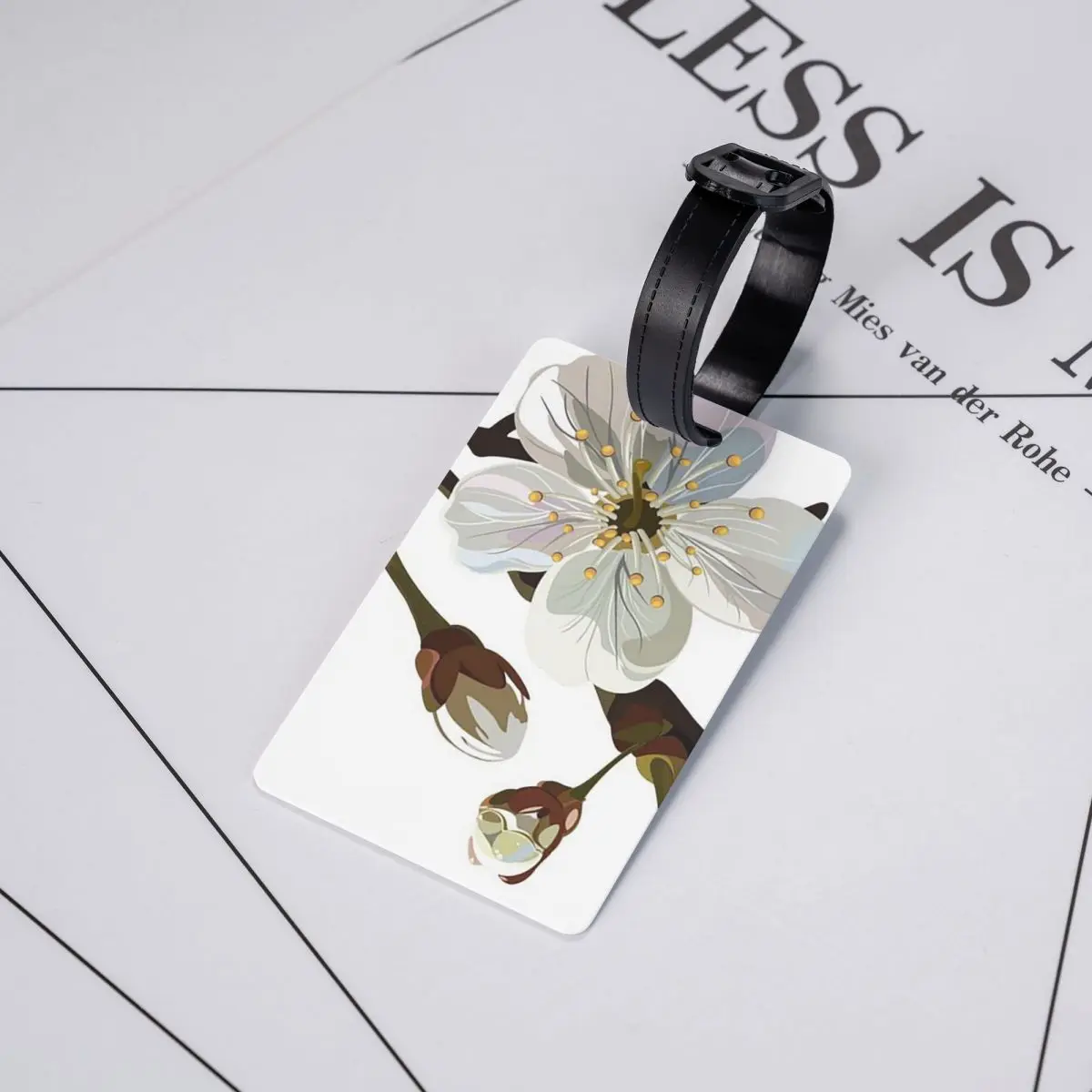 

Japanese Sakura Cherry Blossoms Luggage Tags Suitcase Accessories Travel Baggage Boarding Tag Label Holder ID Name Address