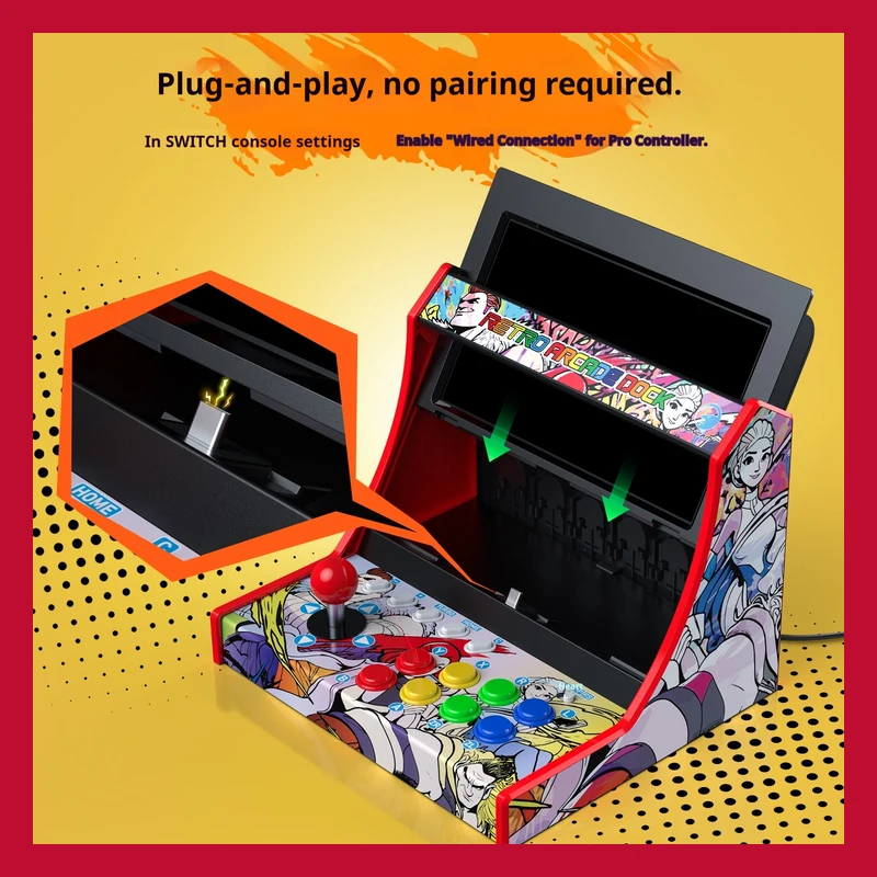 In stock retro joystick rocking table base NS2 electronic intelligent host accessories intelligent desktop toys