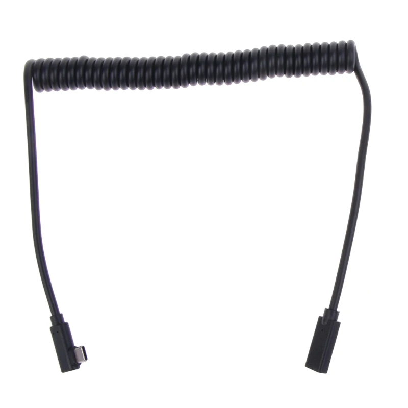 

Coiled TypeC Extension Cable, with 5A Fast Type-C Male To Female Extension OTG Cord 50-100cm/19.7-39.37in