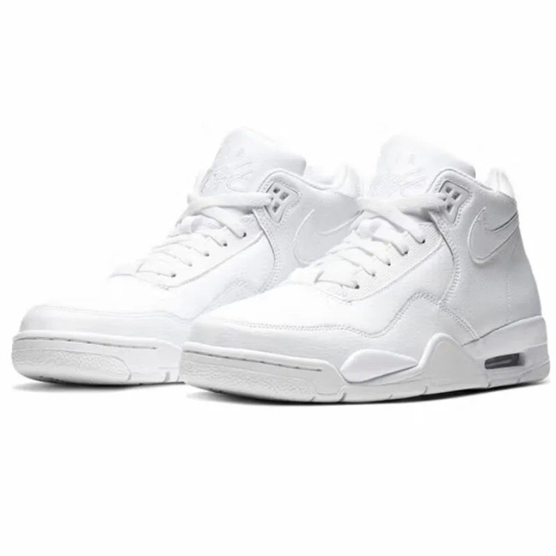 

Новые легкие амортизирующие полностью резиновые износостойкие подошвы для улицы Мужские баскетбольные кроссовки в стиле ретро Flight Legacy 80S Баскетбольные ретро-силуэты Легкие повседневные кроссовки на плоской подошве Классический цвет Цельно-белый про