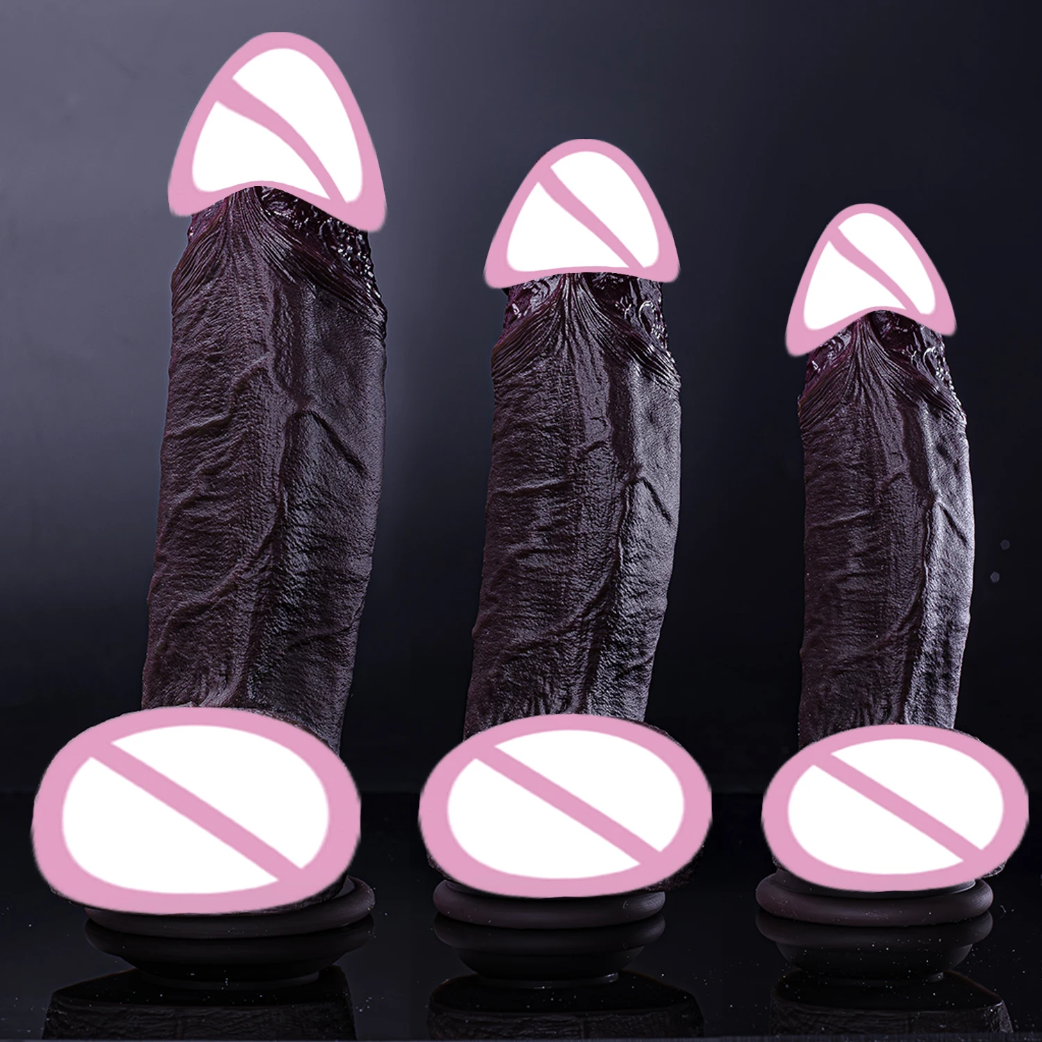 Soft Huge Dildo Skin Feeling Realistic Penis Female Masturbation Anal Sex Toys Silicone Suction Cup Adult For Women Men Big Dick view 3