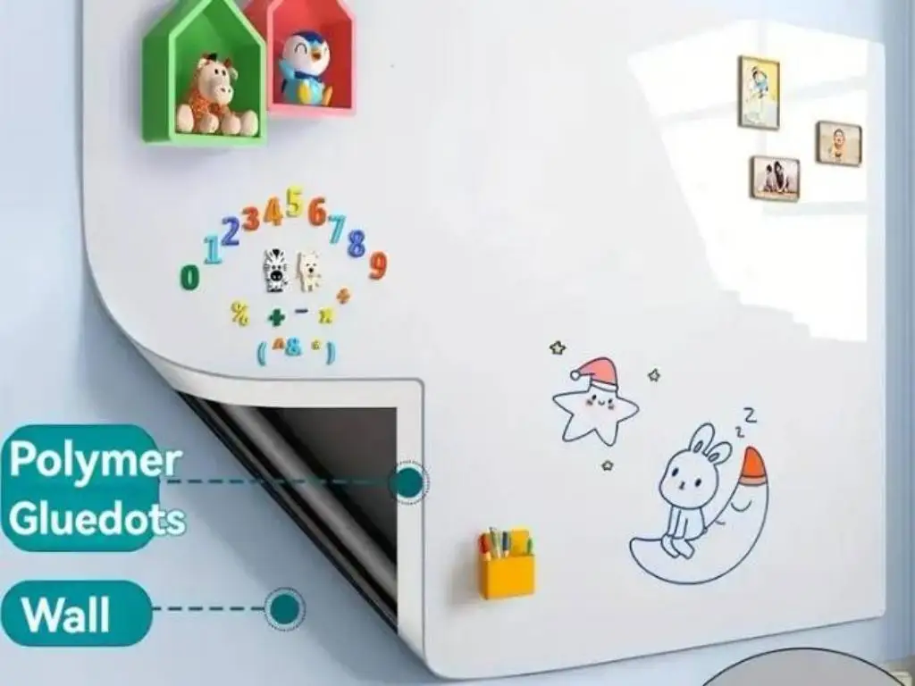 Magnetic White Board Sticker Include Marker Magnet Eraser Wall Dry Erase Board Erasable Surface Magnetic Dry Erase Whiteboard