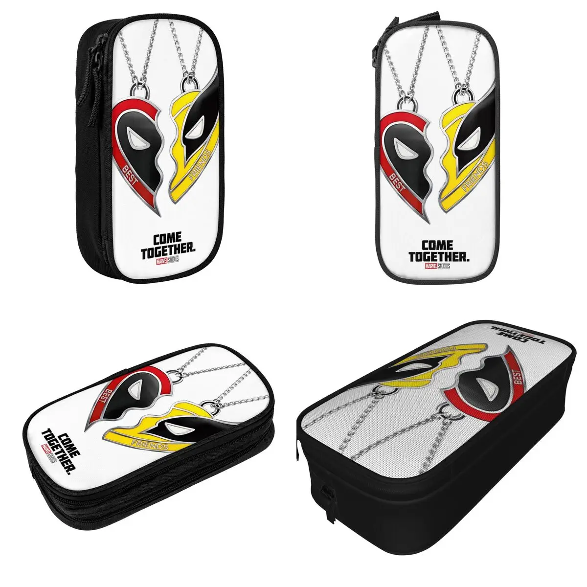 Deadpool & Wolverine Pencil Case Fashion Come Together Friendship Pen Box Bags Student Big Capacity School Supplies Pencil Box