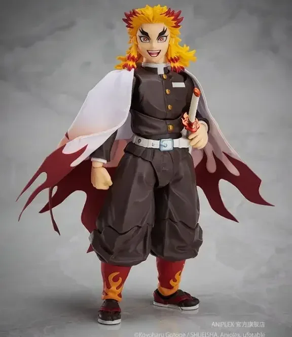 Original Buzzmod 1.0 2.0 Demon Slayer Kyojuro Rengoku Kyoujurou Action Figures Anime Figura Pvc Model Toys Gifts In Stock