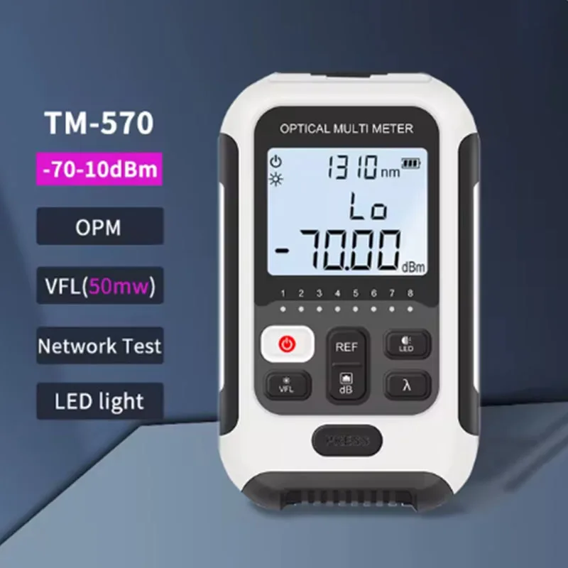 

4in1 Optical Fiber Power Meter Multifunction Fiber Network Cable Tester Visual Fault Locator 10/20/30/50MW(optional)