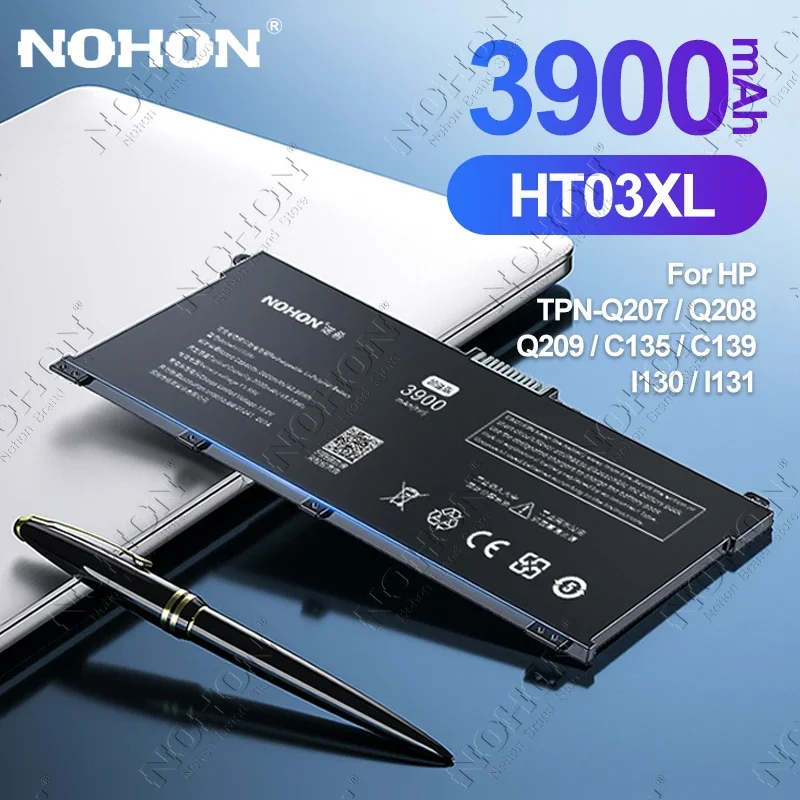 NOHON HT03XL 3900mAh Laptop Battery for HP TPN-Q207 Q208 Q209 C135 C139 I130 I131 HSTNN-LB7X Notebook Bateria