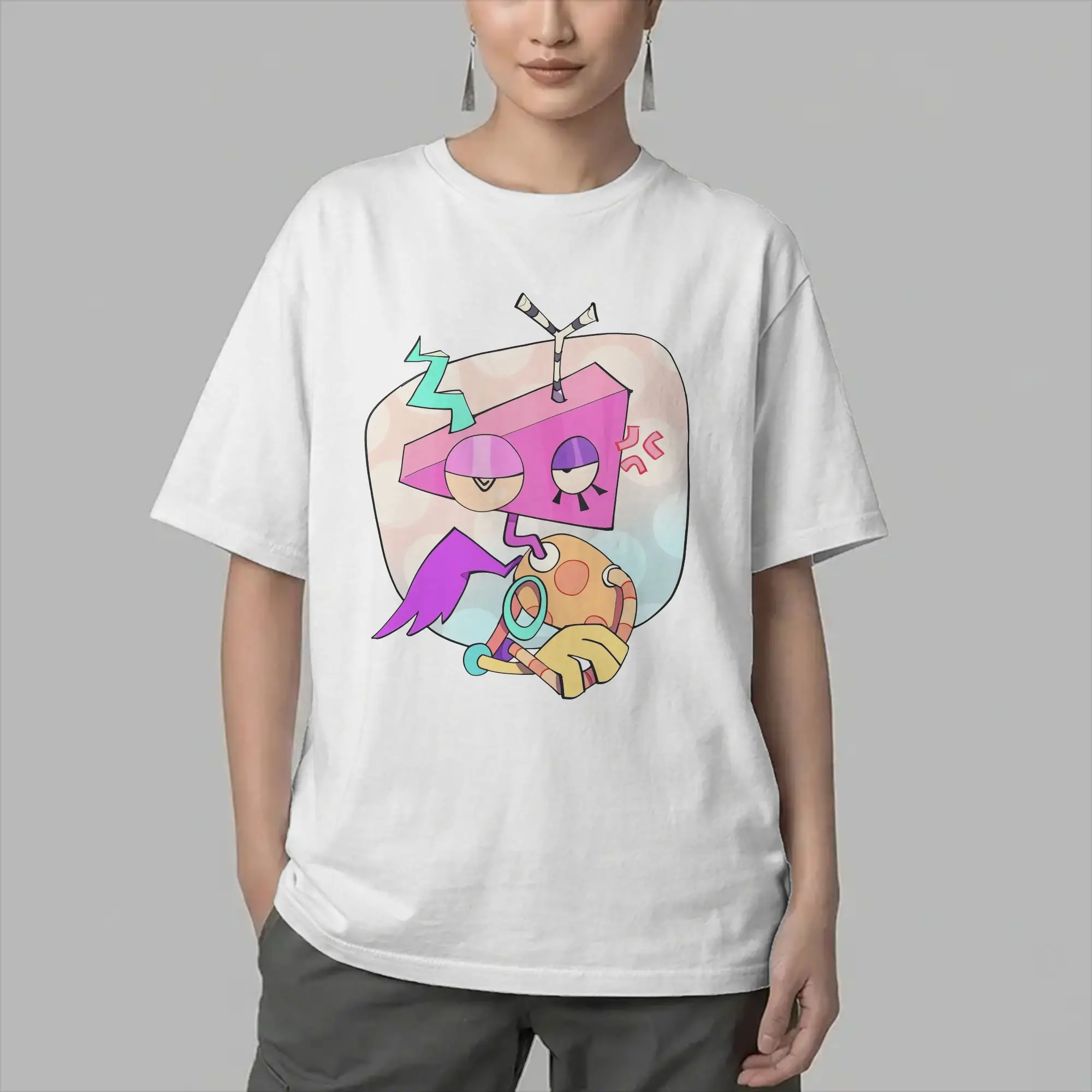 Men's Cartoon Digitals Circus Zooble T Shirt  100% Cotton Clothing Fashion Short Sleeve Crew Neck Tees Gift Idea T-Shirt
