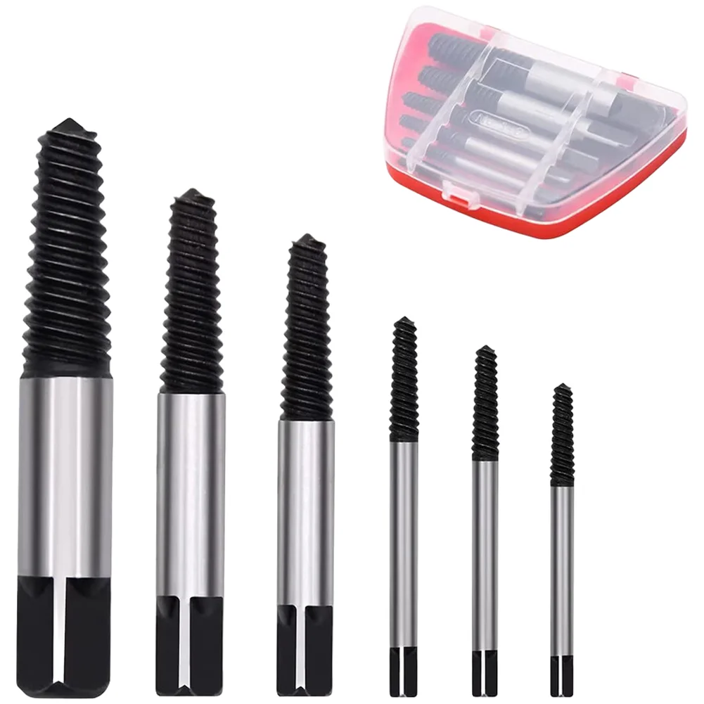 1/2/6PCS Double Head Tap Faucet Valve Screw Extractor Set For Stubborn Rusted Stripped Bolts Remover Hardware Repair Tools
