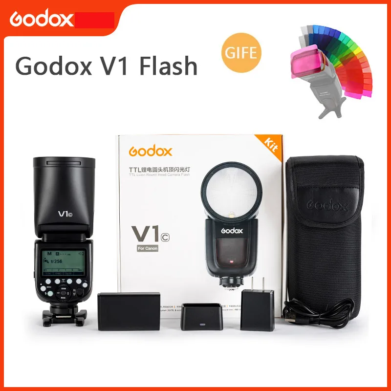 

Godox V1 Flash V1S/V1N/V1C TTL Li-ion Round Head Camera Speedlight Studio Flash For Sony Nikon Canon Fujifilm Olympus Camera