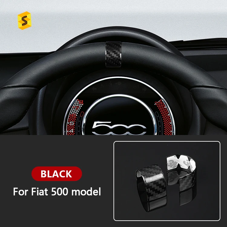 

Equipment Smart Library Shasha Carbon 12 O Clock Top Center Steering Wheel Marker Cover Carbon Fiber Interior Accessories Trim C