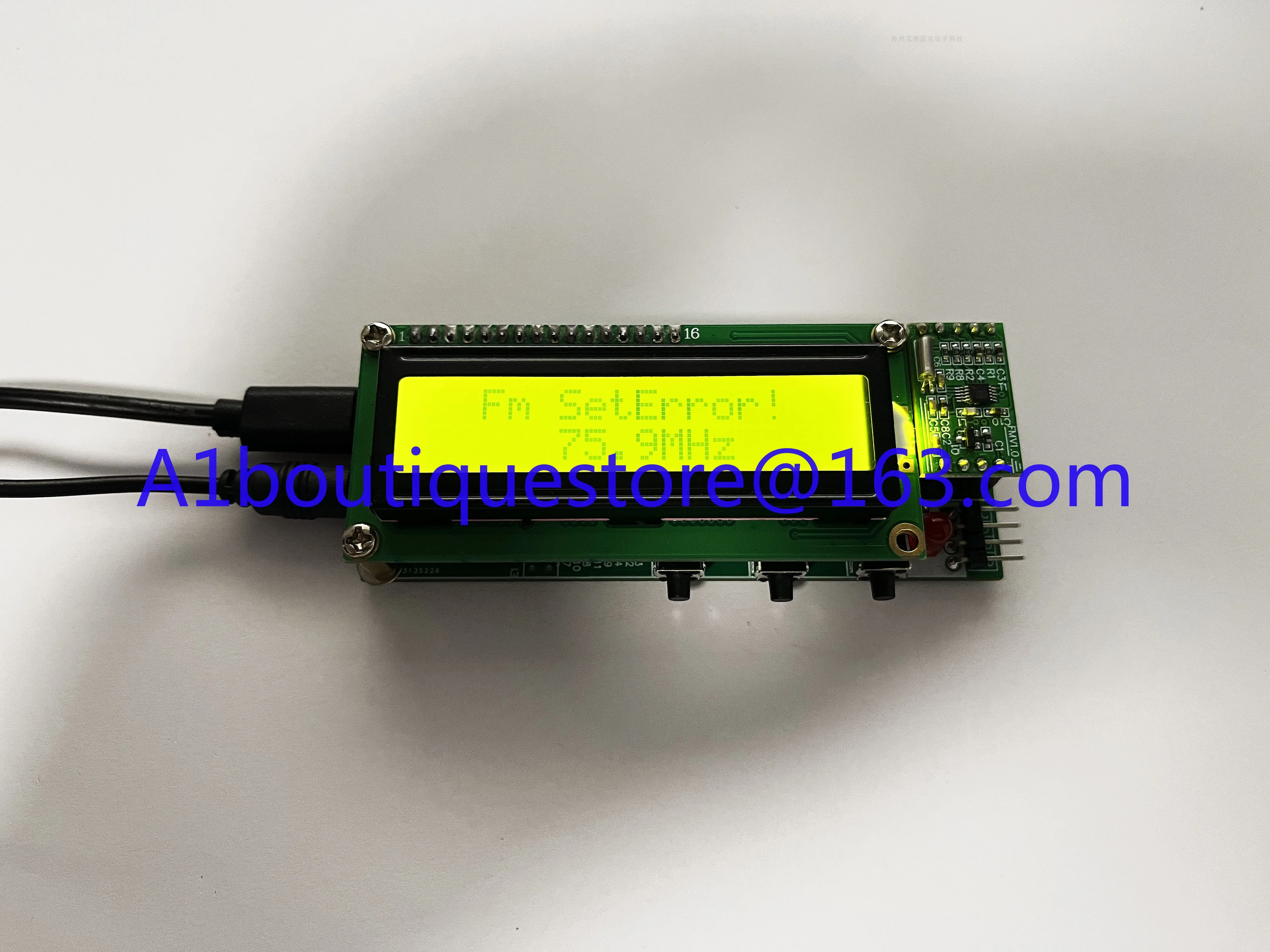 Módulo de transmisión FM qn8027 transmisor digital estéreo FM placa de circuito de micrófono inalámbrico