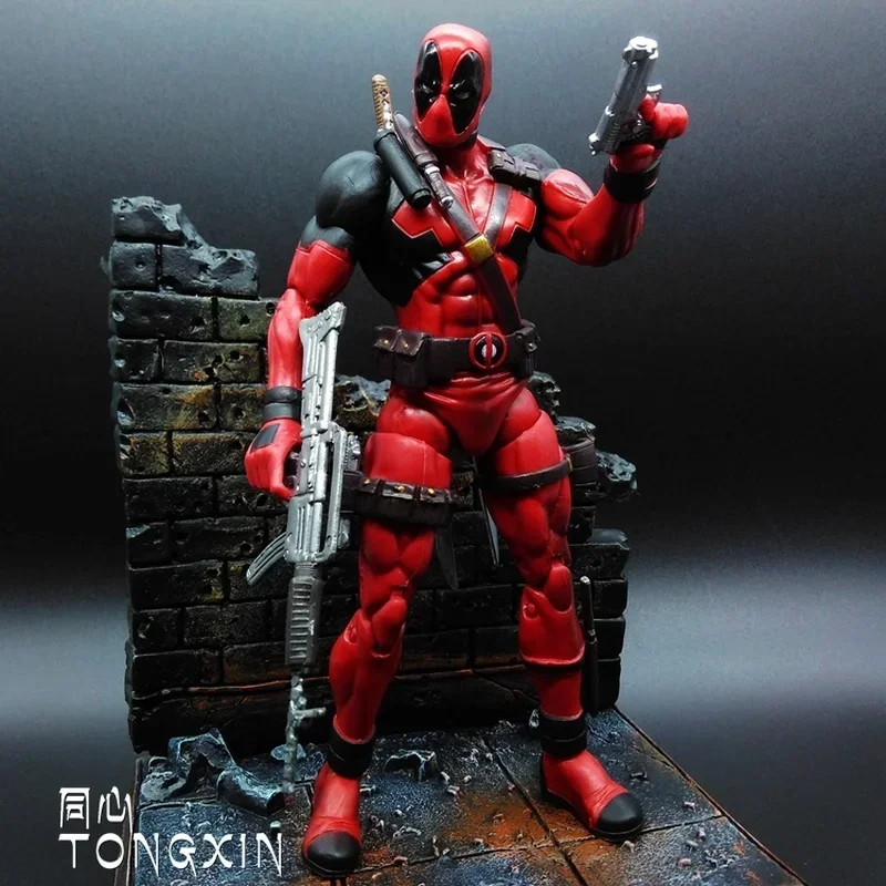 Marvel Deadpool Handmade Model X-Men Wolverine Toy Mobile Doll Venom Car Decoration Doll Spider Man 3 Model Toys Gifts