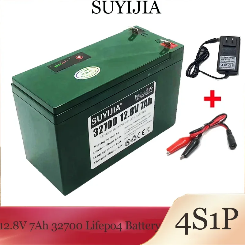 12.8V 7Ah 32700 4S1PSUYIJIA Lifepo4 Battery Pack with 4S 7AH BMSBalanced for ElectricBoats and Uninterruptible Power Supply 12V