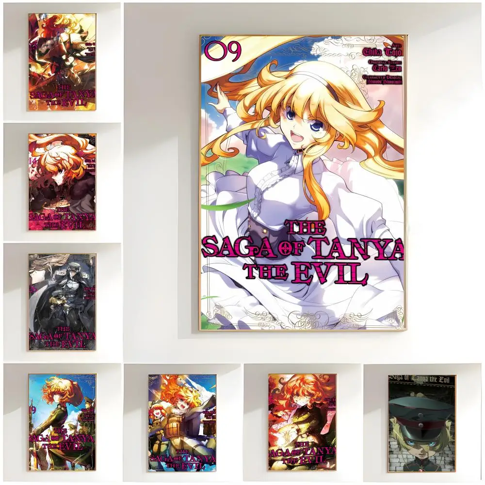Militaristic Isekai T-The Saga Of Tanya The Evil Poster Classic Wall Art  Home Decor  Peel and Stick Unframed