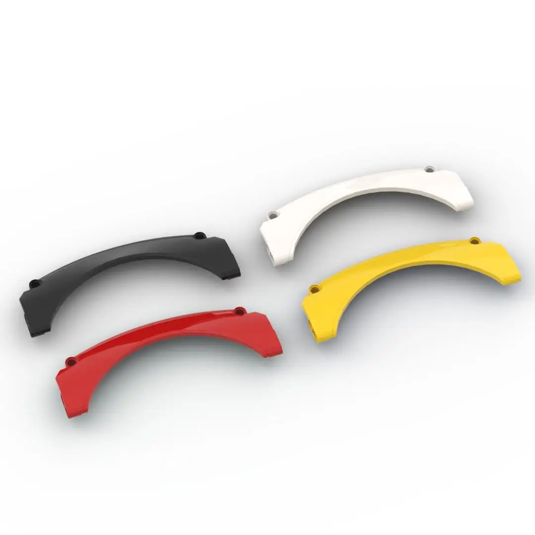 Bloc de construction à petites particules MOC4427, 15x2x6, arche de roue à Script, technologie de garde-boue de voiture de sport, assemblage de jouets, pièces de rechange