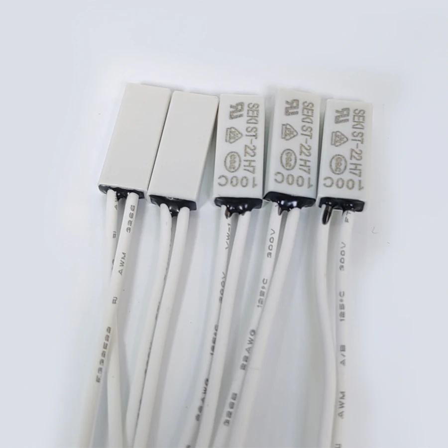 10PCS/Lot ST-22 Temperature Switch Thermostat Sensor 5A/250V Normally Closed 50/55/60/65/70/75/80/85/90/95/100 Degree