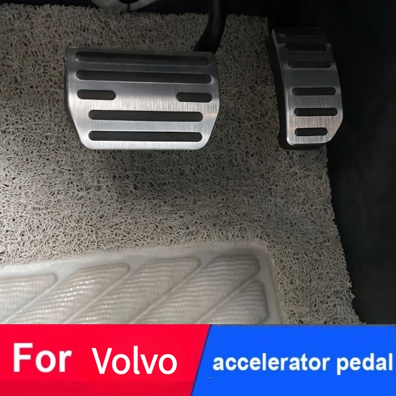 

For Volvo S60 S60L S80 S80L V60 XC60 XC70 V70 AT Car Styling Aluminum alloy NO Drill Fuel Accelerator Brake Pedal
