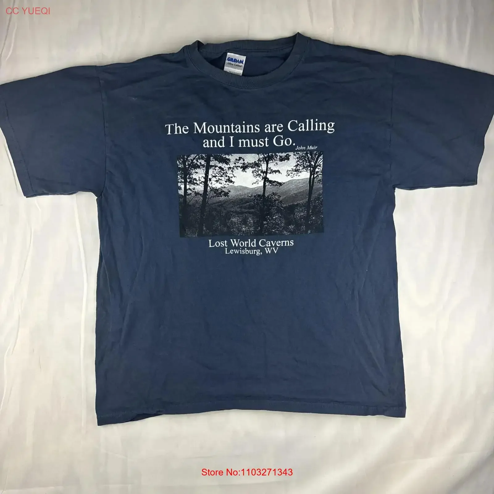 Большая футболка Lost World Caverns, размер Lewisburg WV, винтажная стираная футболка с рисунком, стильная повседневная уличная одежда, универсальная мягкая одежда