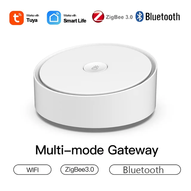 

Беспроводной/Проводной Умный Шлюз HUB для Дома и Работы с Moira Tuya Zigbee 3.0/WiFi, Мультирежимный, Поддержка Удаленного Управления, Совместимость с Alexa Google Home