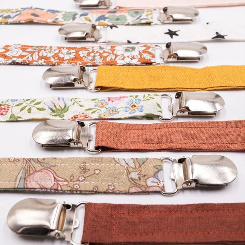 M76C ベビーコットンおしゃぶりチェーン おしゃぶりクリップチェーン ダミークリップ ベビーおしゃぶりクリップ