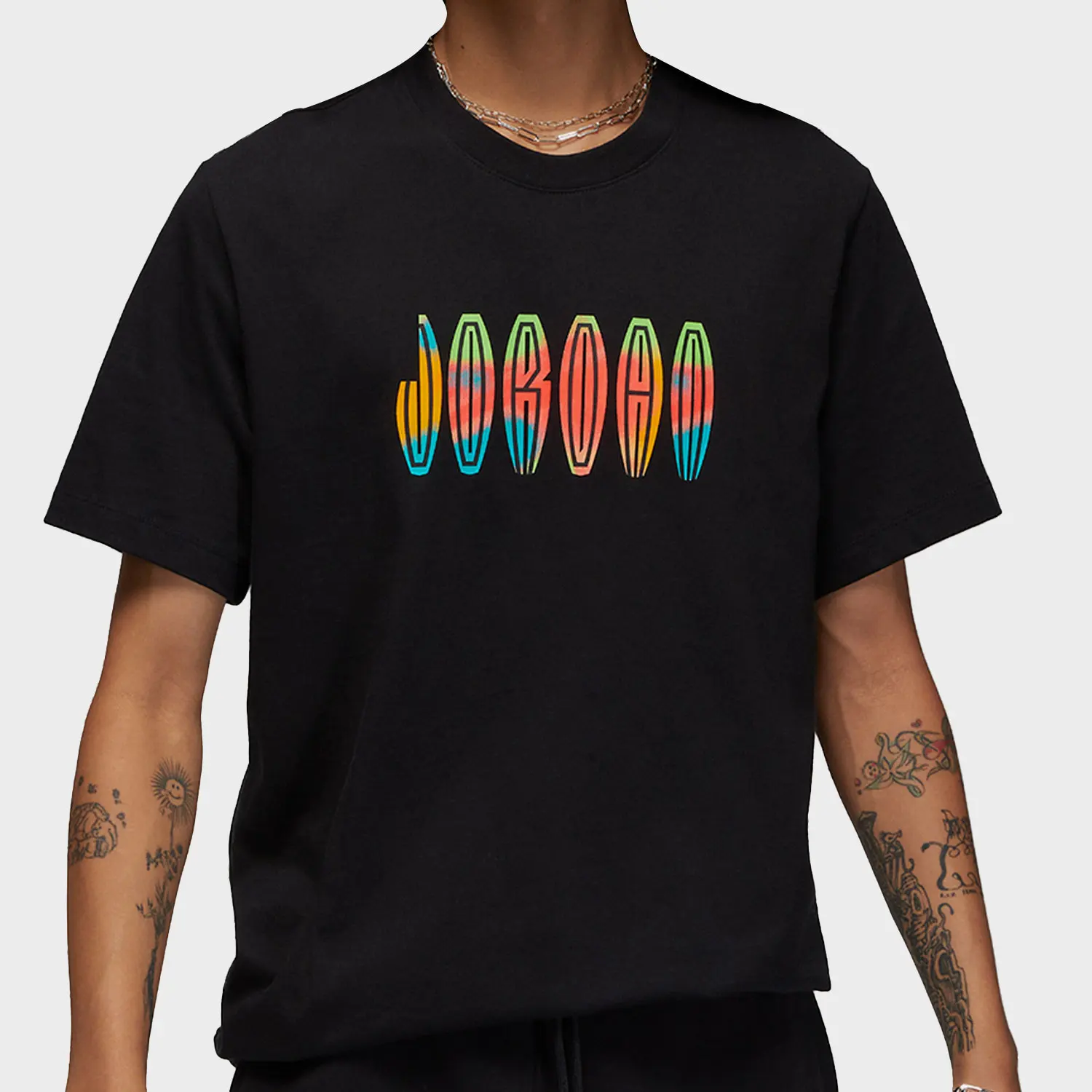 Новая мужская дышащая футболка Nike Air Jordan с круглым вырезом DQ7367-010