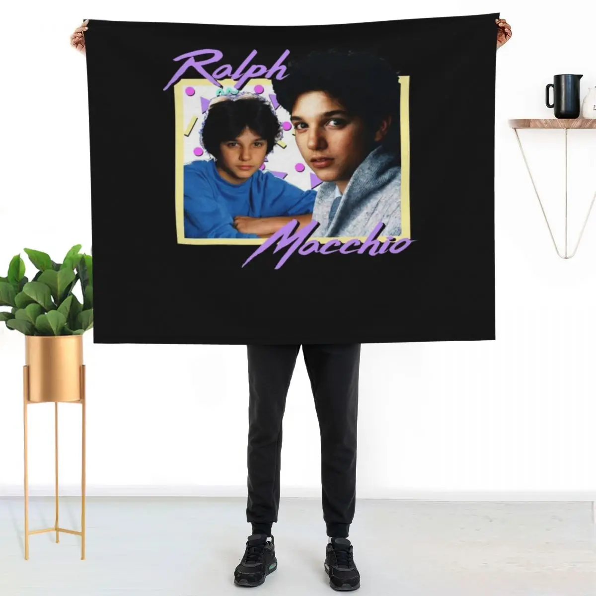 

80s Ralph Macchio Throw Blanket Year Round Soft Comfortable Blanket for Home