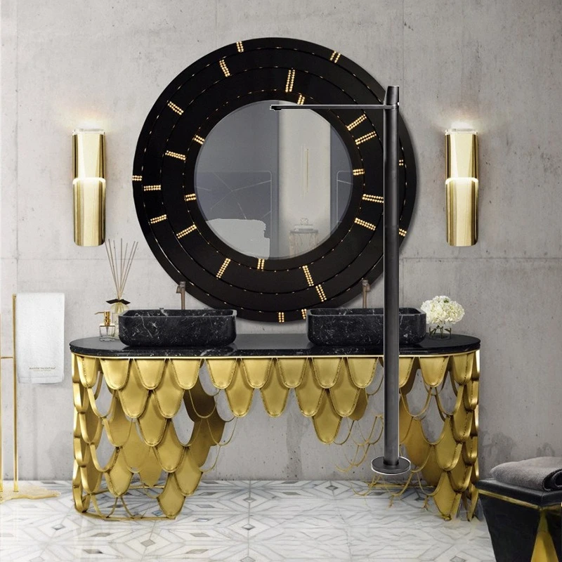 Lavatório de banheiro sofisticado