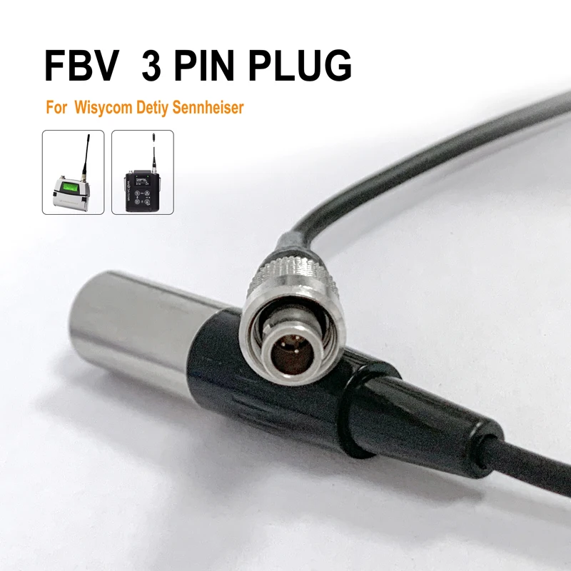 

FVB 3 Pin Audio Cable Adapter for XLR 4 Pin SHURE Lav Mic to Sennheiser Wisycom Detiy Zaxcom Wireless Microphone System