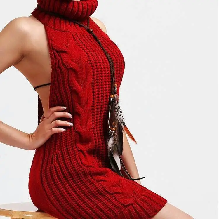 

Женский открытый свитер Ba на шнуровке с высоким жареным тестом, ажурный вязаный шерстяной цвет, весна-осень, мода