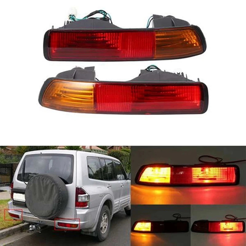 Car Rear Bumper Lamp Rear Fog Lamp For Mitsubishi Pajero V73 6G72 V75 6G74 V78 4M41 2001-2002