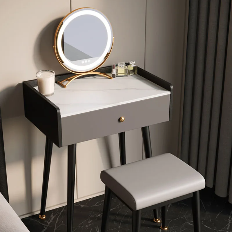 Modern Dressing Table Light Storage Desings Luxury Side Dressing Table Mirror Drawers Coiffeuse De Chambre Furniture For Bedroom