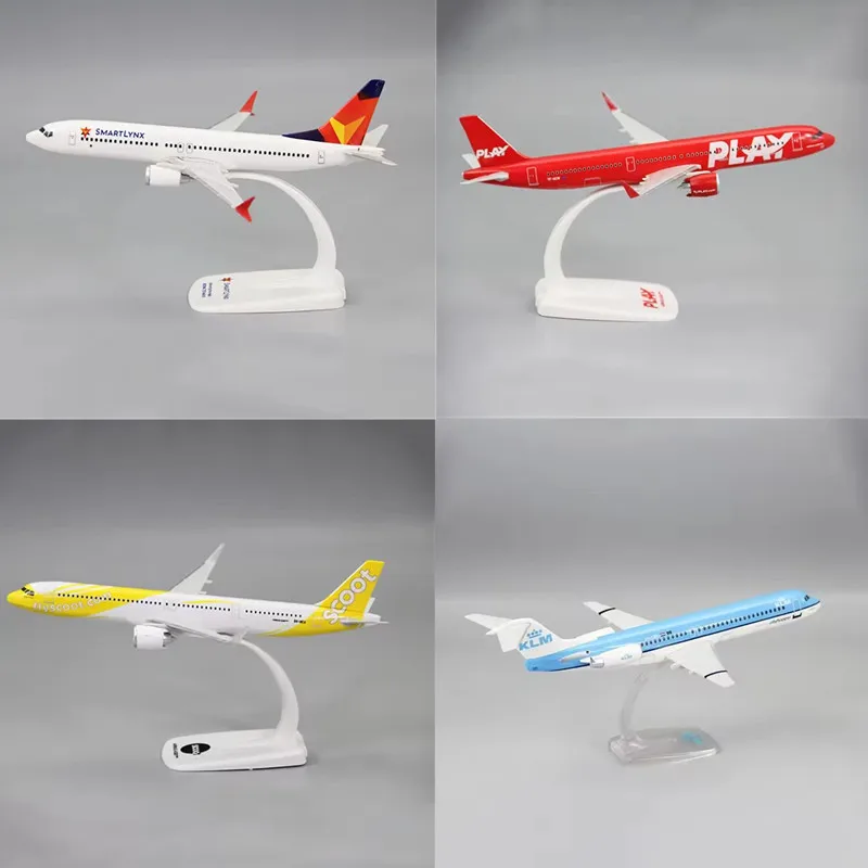 1/100 Scale Air /KLM FK-100/SMARTLYNX /PLAY Airline Aircraft Assembly Plane Model Airplanes Toy Collection Display Gifts