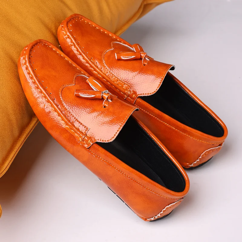 

MAEDEF New Fashion Mens Casual Leather Shoes High Quality British Style Dress Shoes Slip on Wedding Business Party Male Shoes