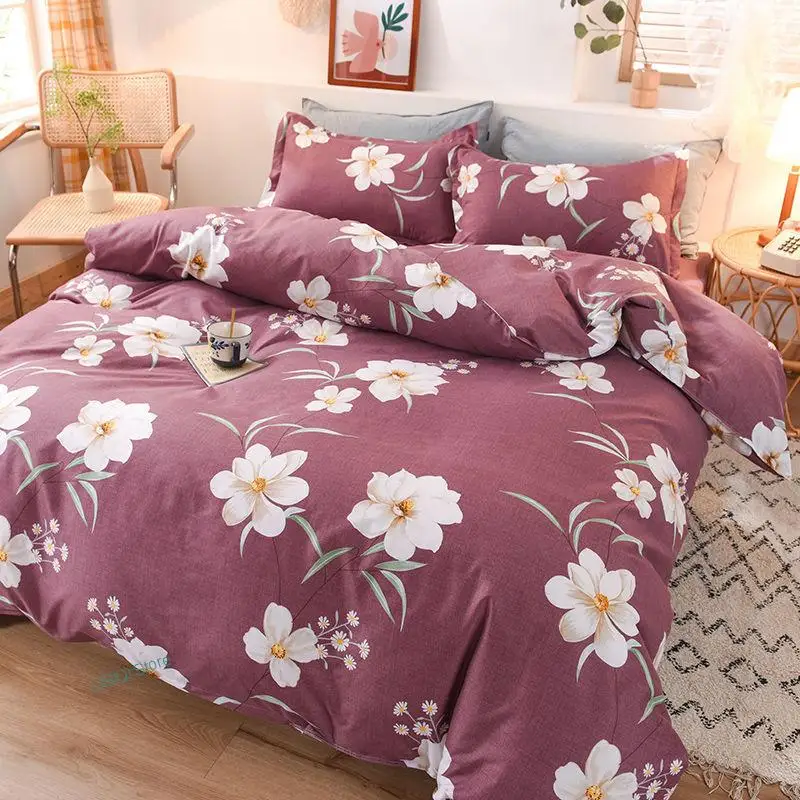 New 1pc Printing Soft Duvet Cover Smooth and Comfortable King Queen Twin Size Brushed Quilted Cover Not Including Pillowcase