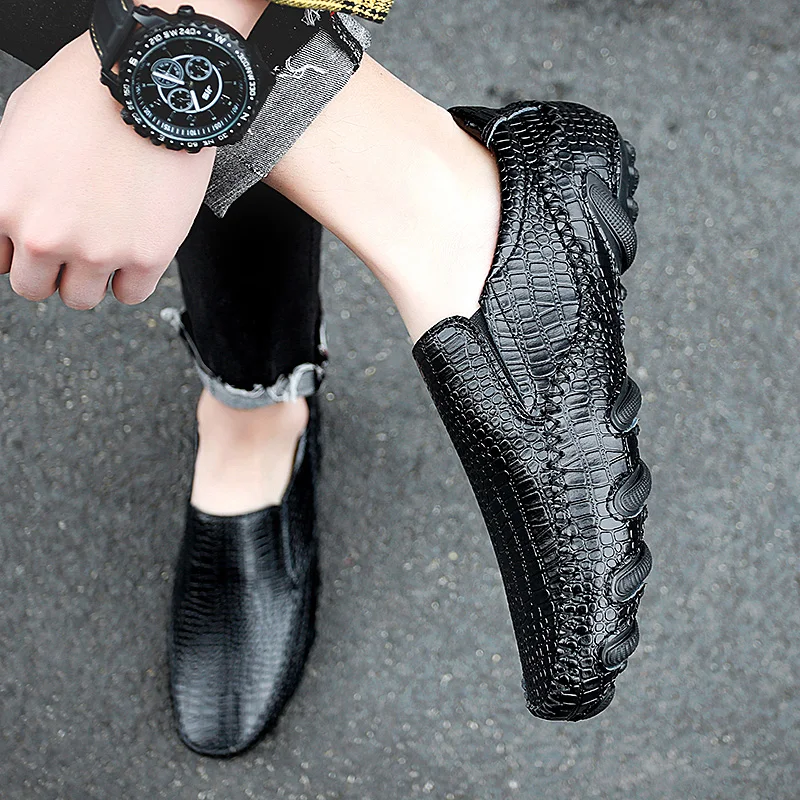 New Fashionable Men's Comfortable Octopus Bean Shoes Spring Men's Classic Style Breathable Non Slip Soft Bottom Loafers Shoes