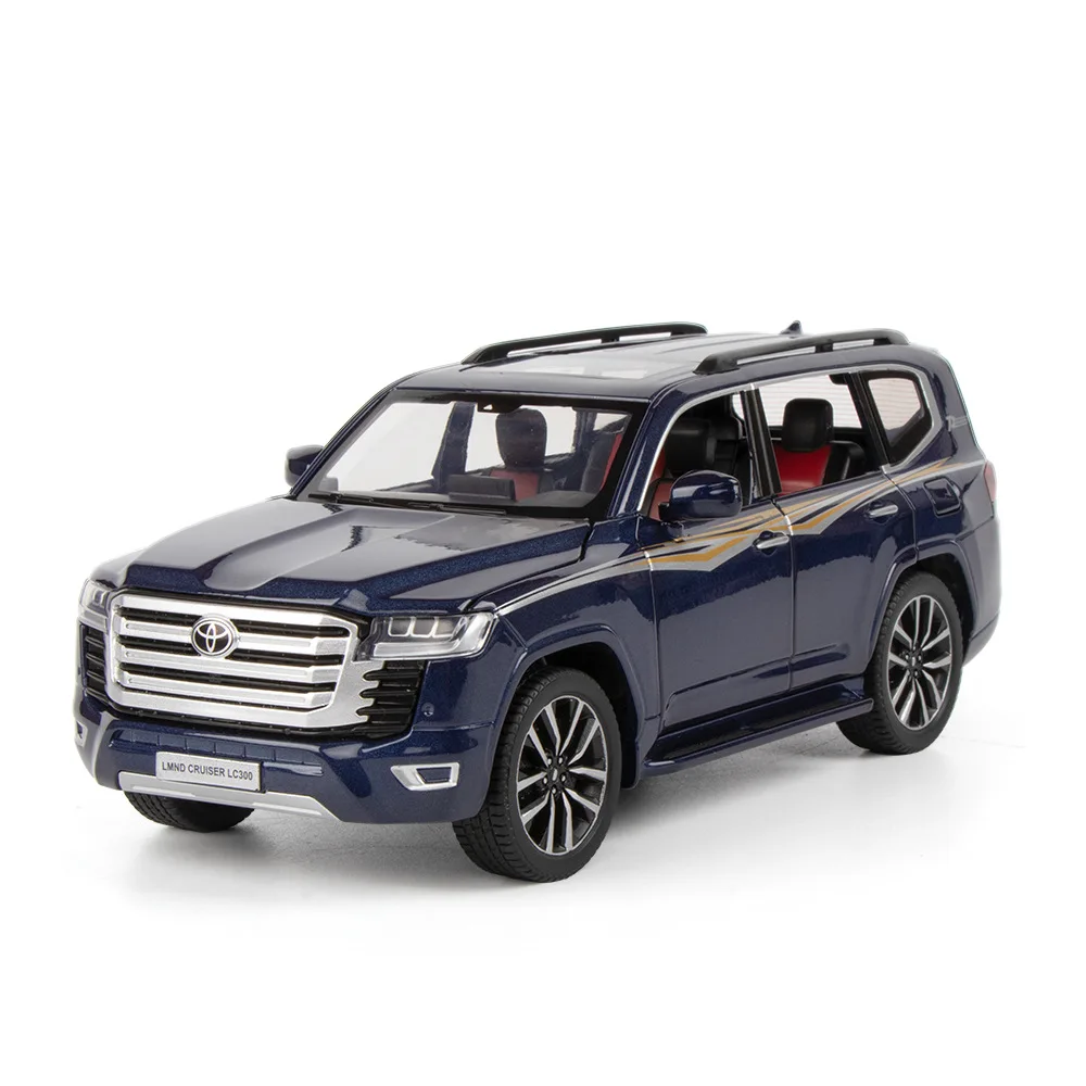 1/24 Toyota Land Cruiser LC300 SUV Alloy Car Model Diecast Metal Off-road Vehicle Car Model Sound Light Simulation Kids Toy Gift — 2