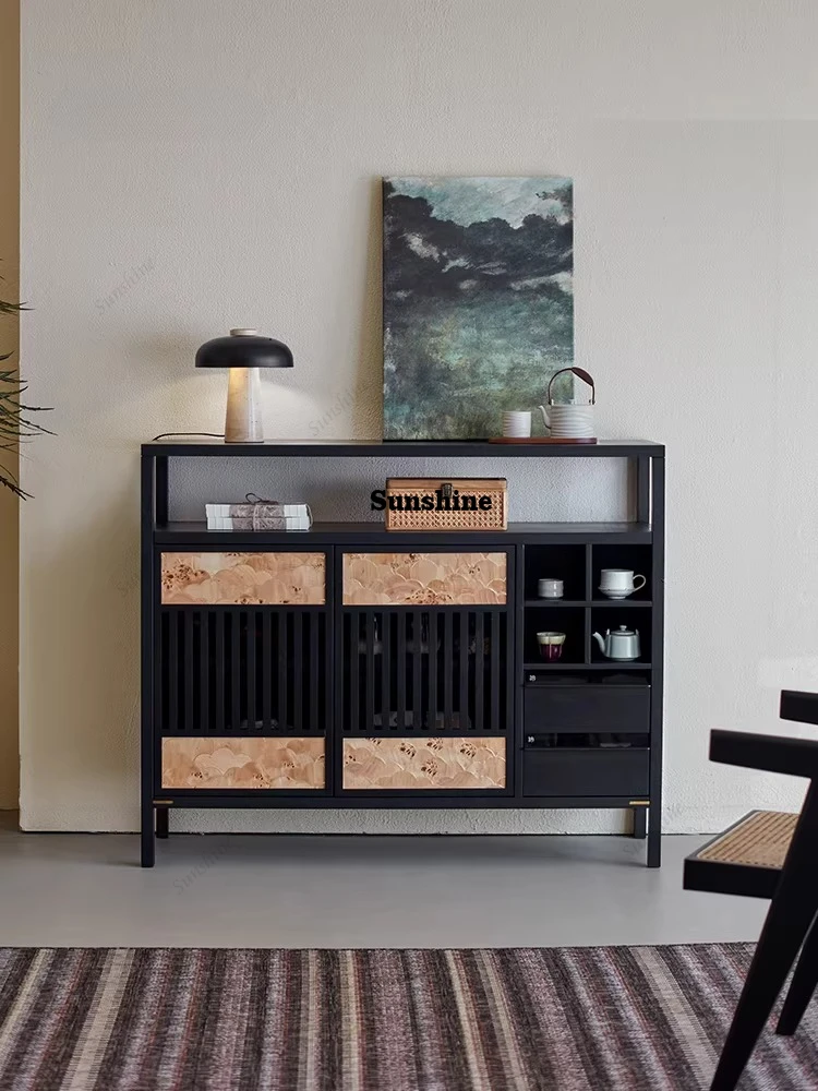 

Буфет из массива дерева, тумба для хранения в гостиной, винтажный пристенный буфет для дивана