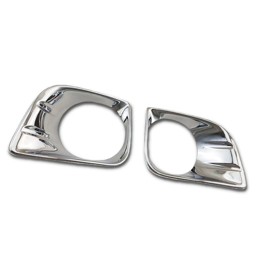 

Car Fornt Fog Lamp Cover Trim For Toyota Land Cruiser Prado Fj150 2010 - 2013 Car Exterior Decorate Abs Chrome Plated Silver