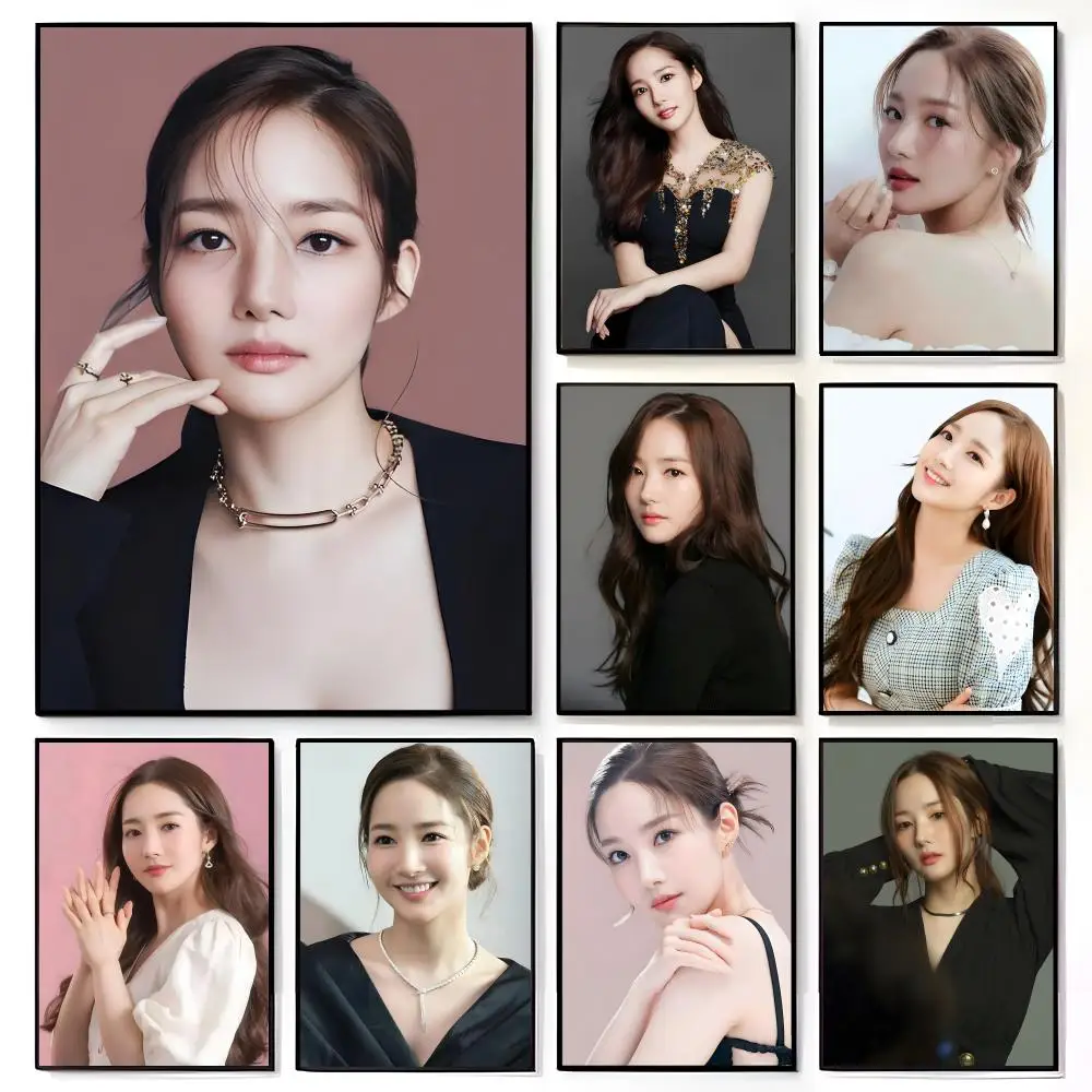 Pretty Charming Korean Beautiful Actress P-Park Min-young Poster American Film Mural Home Childrens Room Wall Decor Print