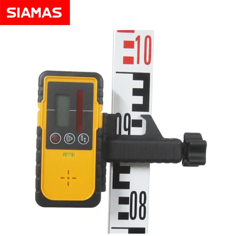 Rotary - Level Detector Red Receiver for 360 Degree Rotating - Use 500m Green Detecting Accessory with Clamp