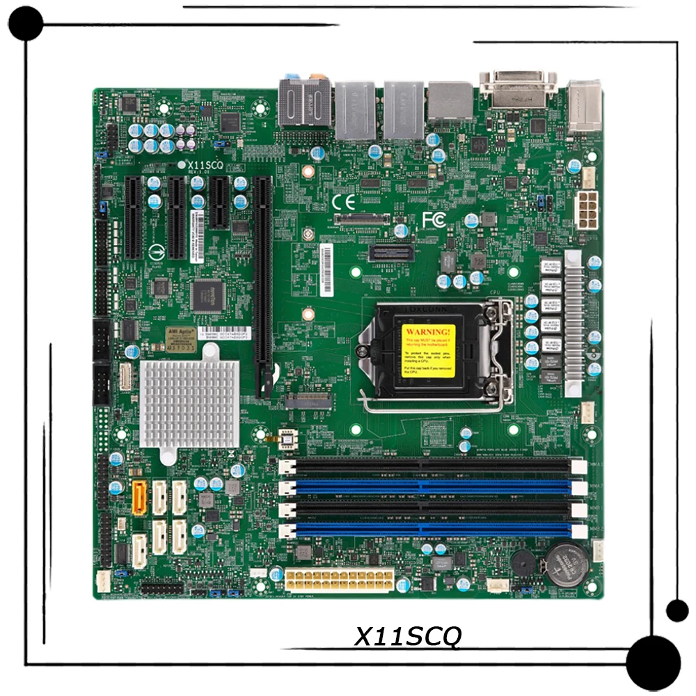 

Industrial Package Motherboard For Supermicro Single Server 8th/9th Generation i9 i7 i5 i3 LGA-1151 Q370 UATX X11SCQ