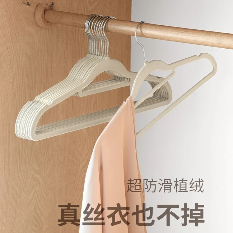 A Lazy Corner Velvet Hangers Ultra-Thin Non-Slip No-Mark Clothes Hangers, Slim Profile for Wardrobe Storage and Drying Organizer