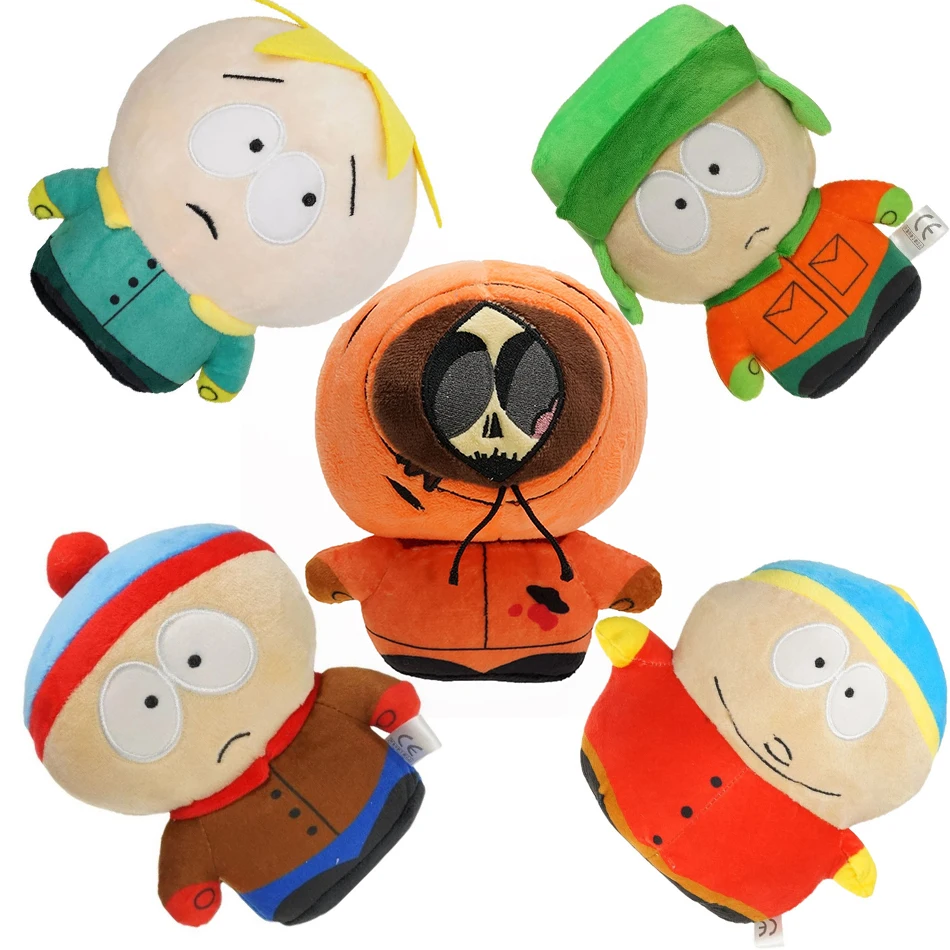 2025 anime dos desenhos animados parque sul personagem cartman stan butters boneca de pelúcia menino criança brinquedo de pelúcia para crianças presentes de natal travesseiro